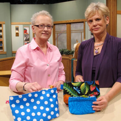 Sewing With Nancy presents “Travel Gear Made Easy” and a trio of zipper bags handy for travel. Mary designed the easy-to-sew, clever projects and appeared as Nancy’s most frequent guest.